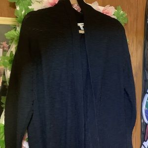 Black knitted cardigan